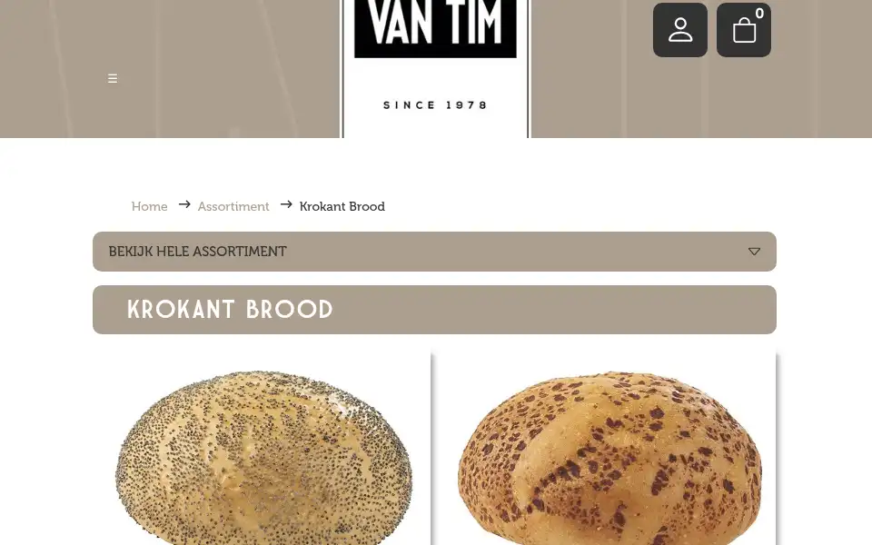 Screenshot of vantim.nl