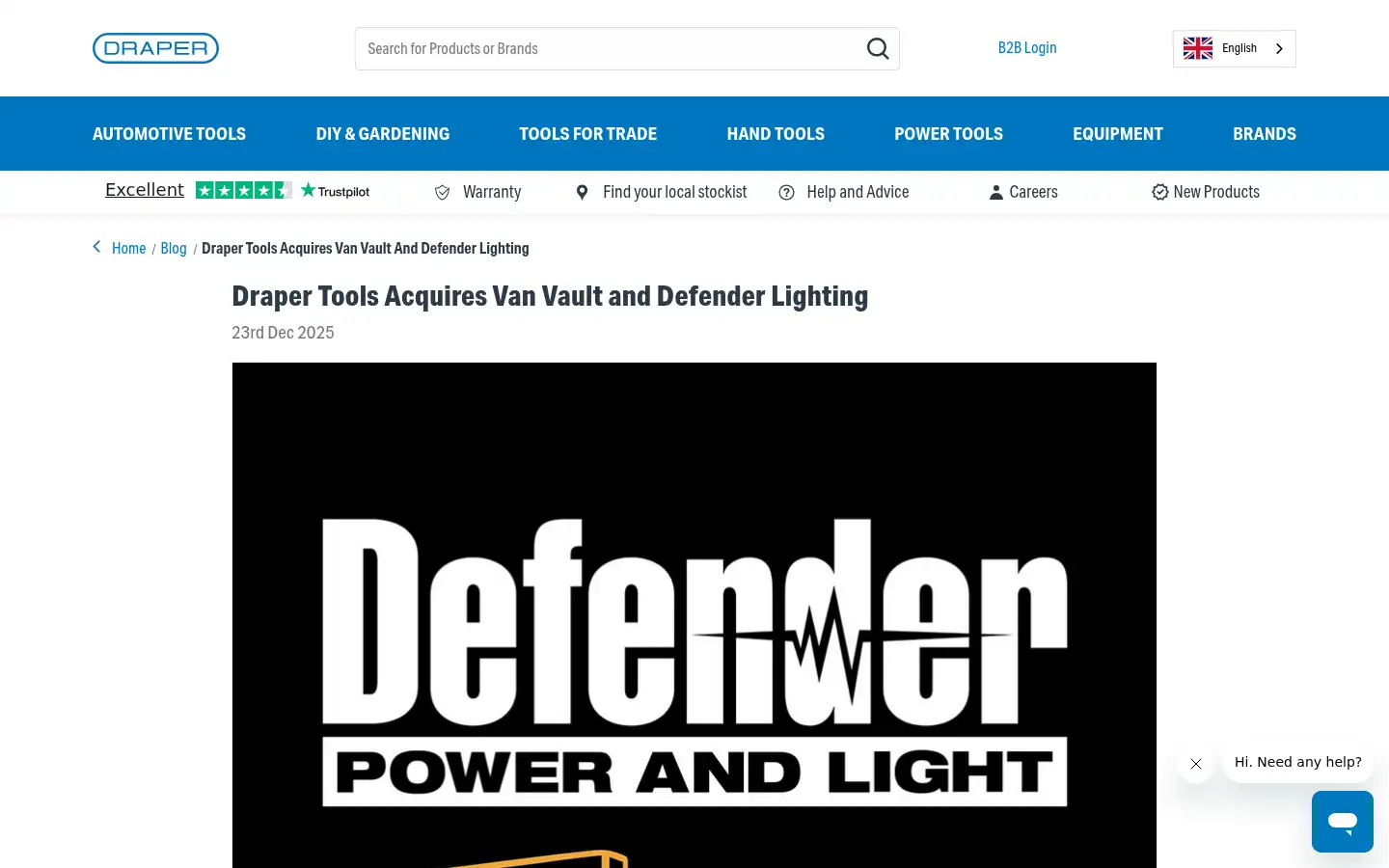 Screenshot of vanvault.co.uk