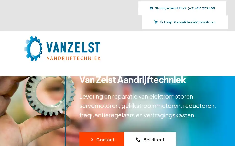 Screenshot of vanzelst.nl