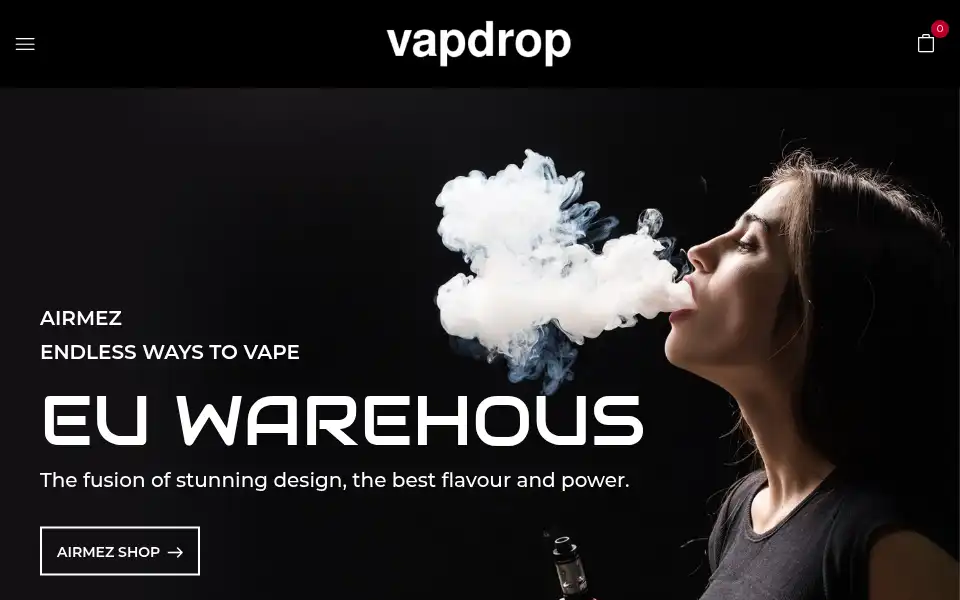 Screenshot of vapdrop.com
