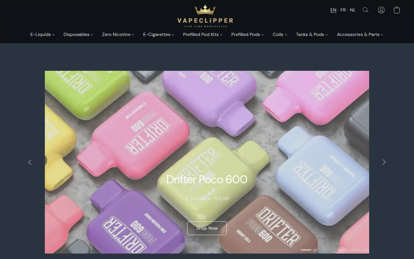 Screenshot of vapeclipper.com