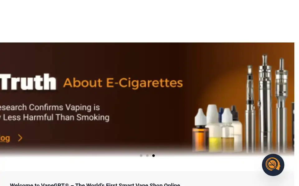 Screenshot of vapegpt.co.uk