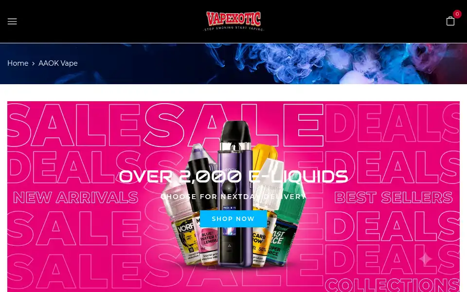 Screenshot of vapemonk.in