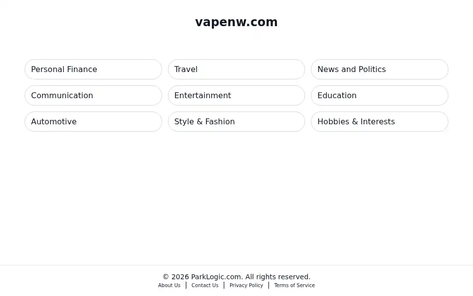 Screenshot of vapenw.com
