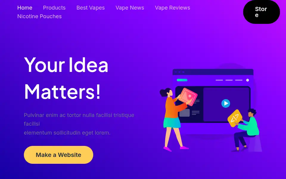 Screenshot of vapesonline.co.uk