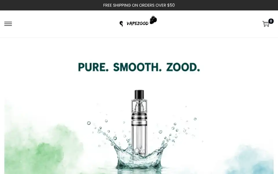 Screenshot of vapezood.com