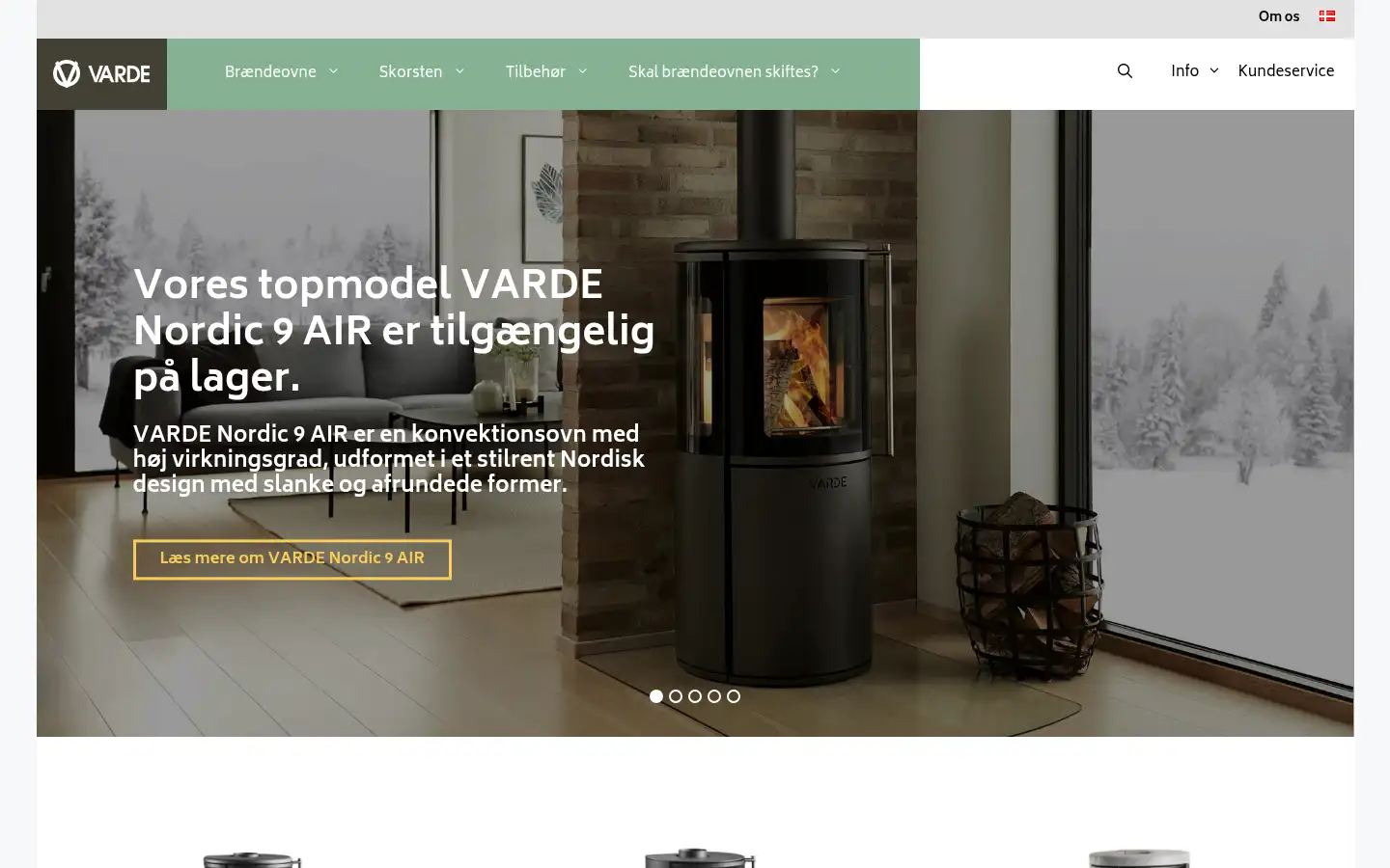 Screenshot of vardeovne.dk