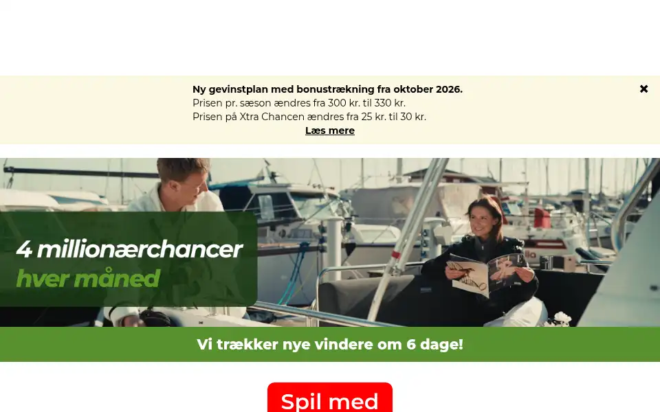 Screenshot of varelotteriet.dk