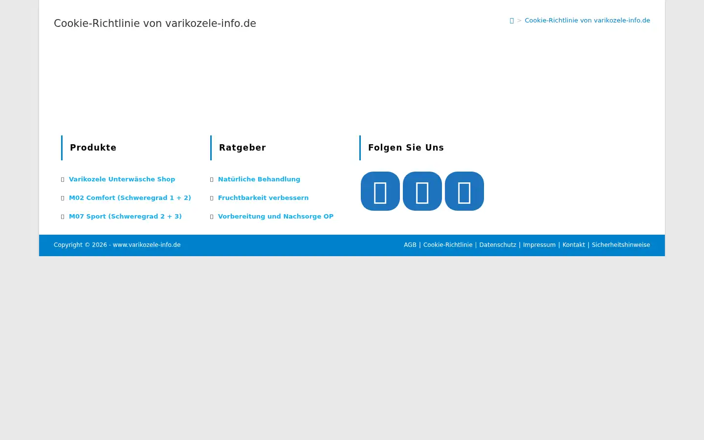 Screenshot of varikozele-info.de