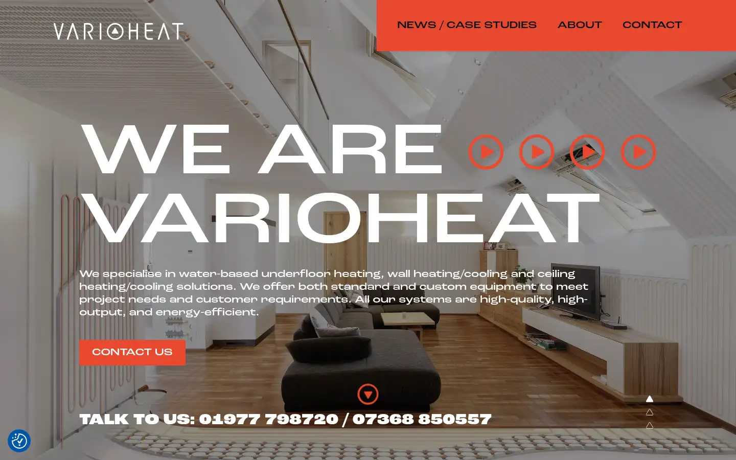 Screenshot of varioheat.co.uk