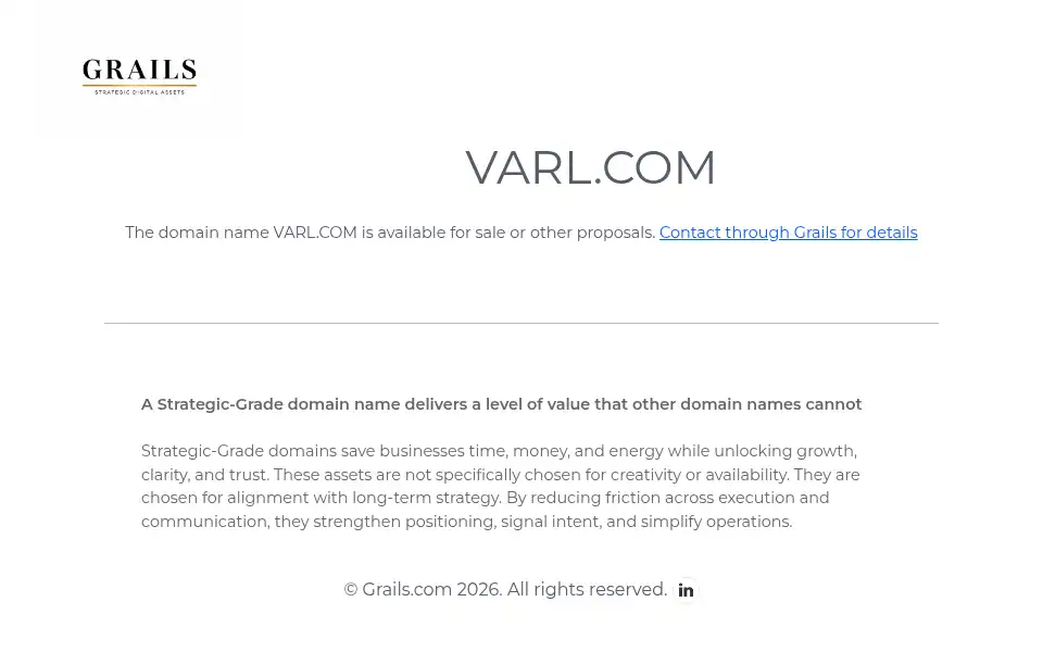 Screenshot of varl.com