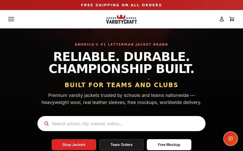 Screenshot of varsitycraft.com