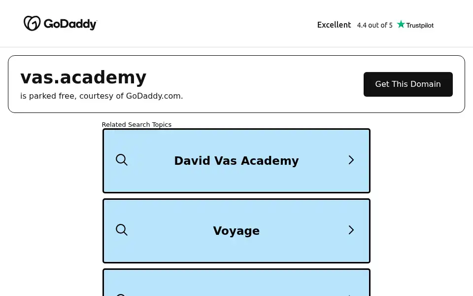 Screenshot of vas.academy