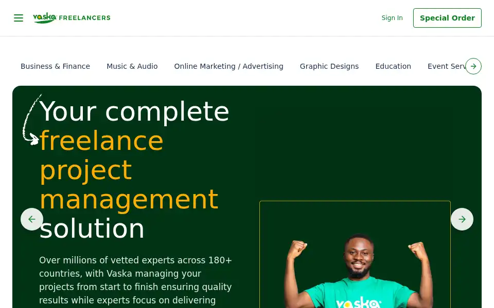 Screenshot of vaskafreelancer.com