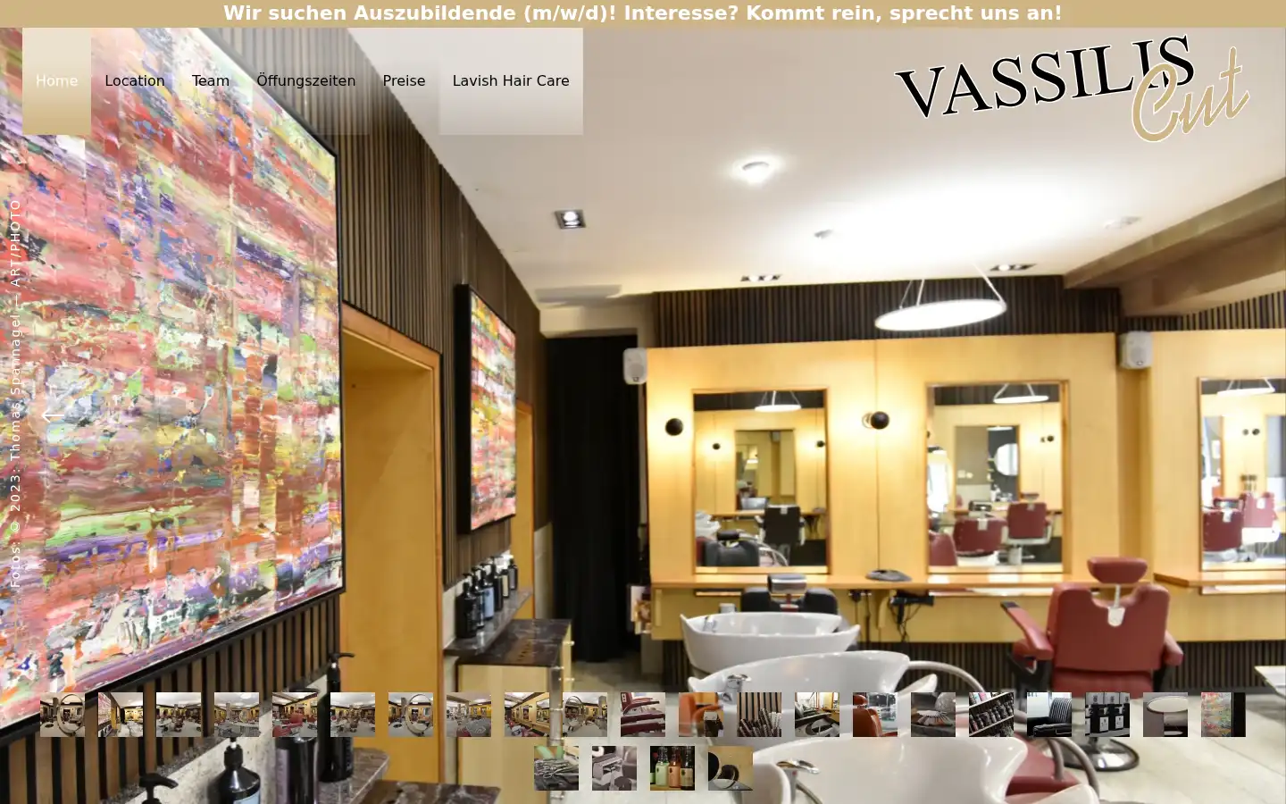 Screenshot of vassiliscut.de