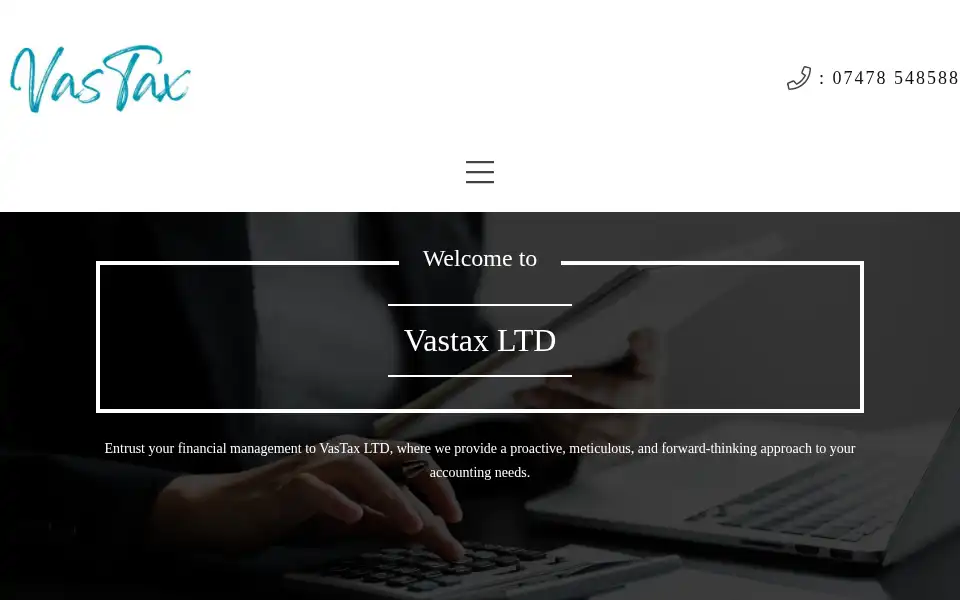 Screenshot of vastax.co.uk