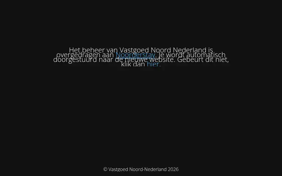 Screenshot of vastgoednoordnederland.nl