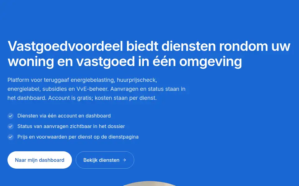 Screenshot of vastgoedvoordeel.com