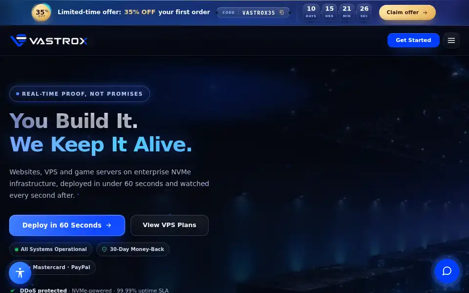Screenshot of vastrox.com