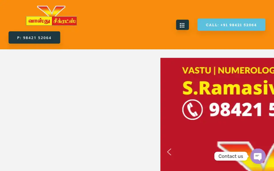 Screenshot of vastushastras.com