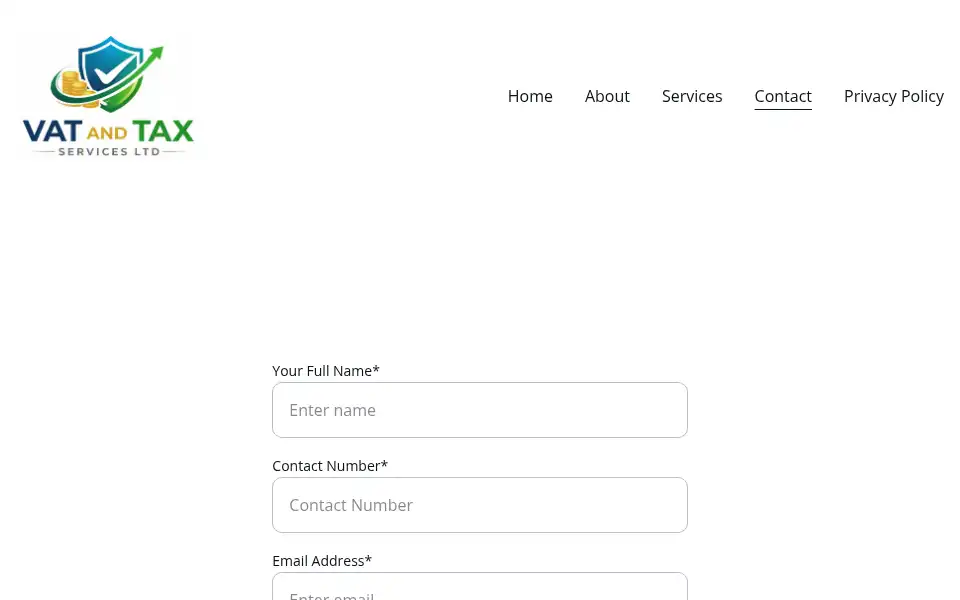 Screenshot of vatandtaxservicesltd.com