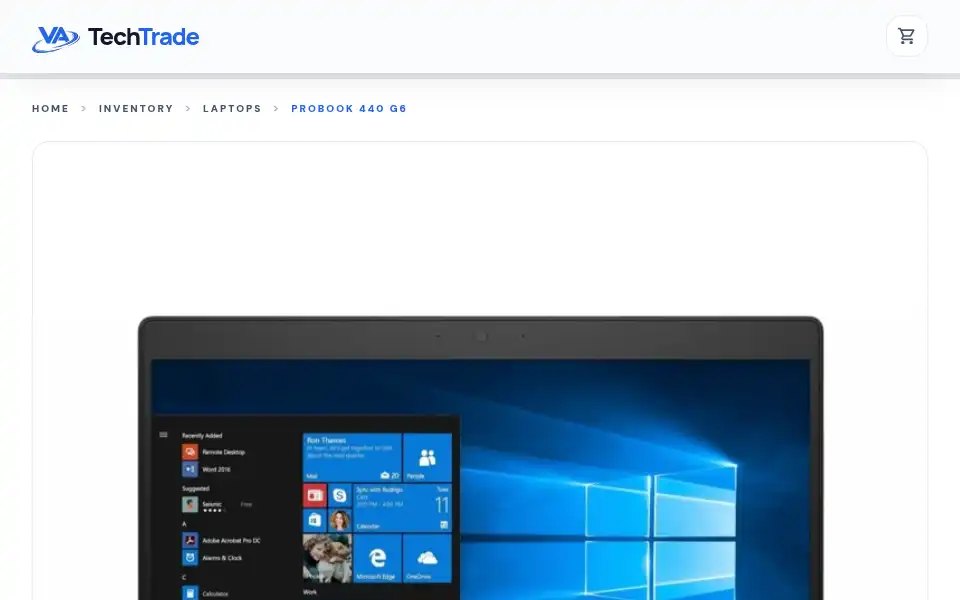 Screenshot of vatechtrade.com