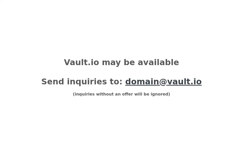 Screenshot of vault.io