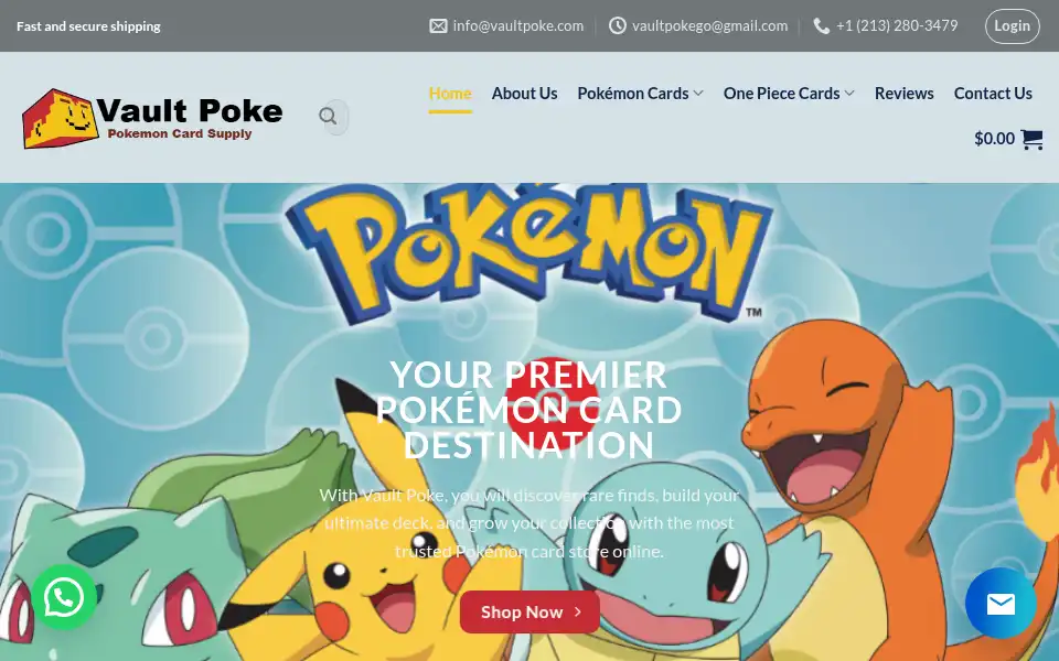 Screenshot of vaultpoke.com