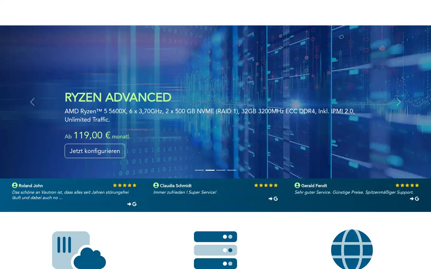 Screenshot of vautron.de