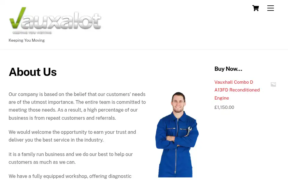 Screenshot of vauxalot.com