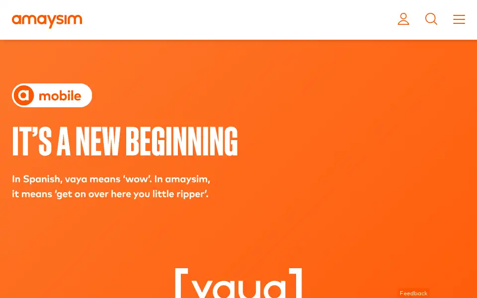 Screenshot of vaya.net.au