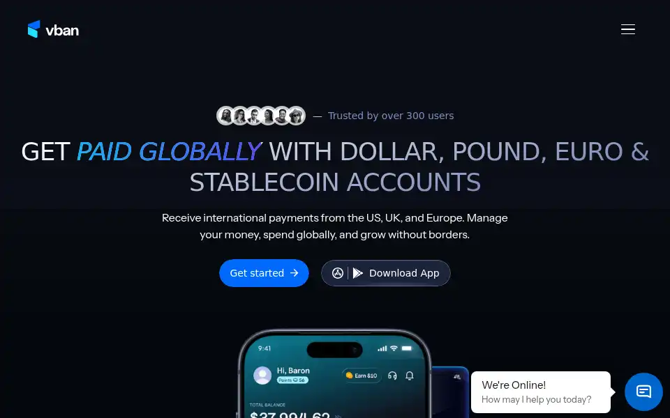 Screenshot of vban.com