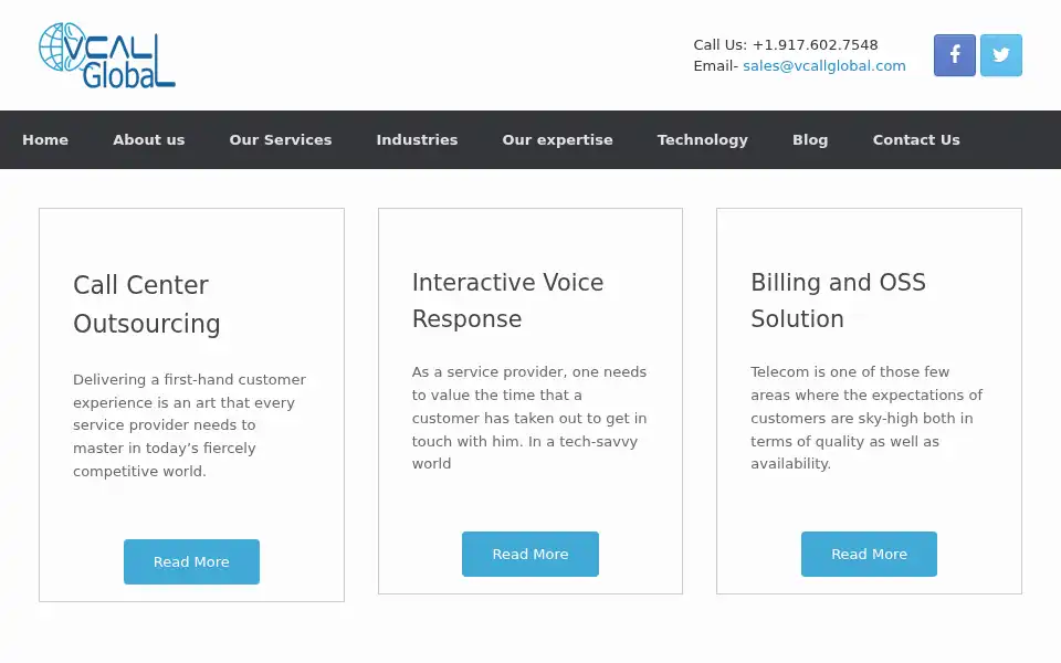 Screenshot of vcallglobal.com
