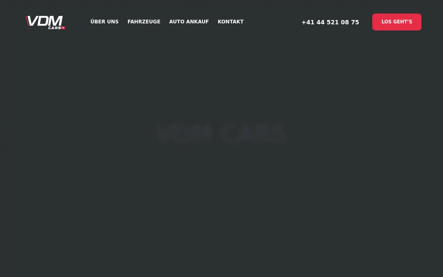 Screenshot of vdm-cars.ch