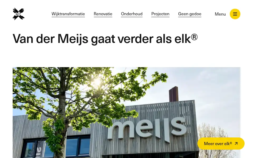 Screenshot of vdmeijs.nl