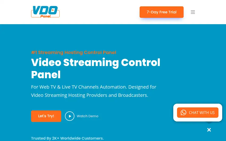 Screenshot of vdopanel.com