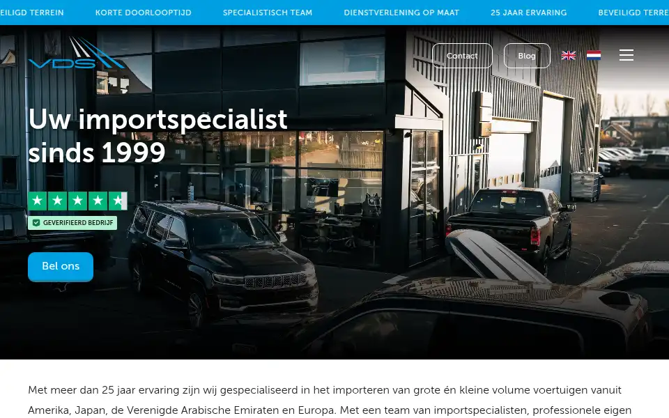 Screenshot of vdsautoimport.nl