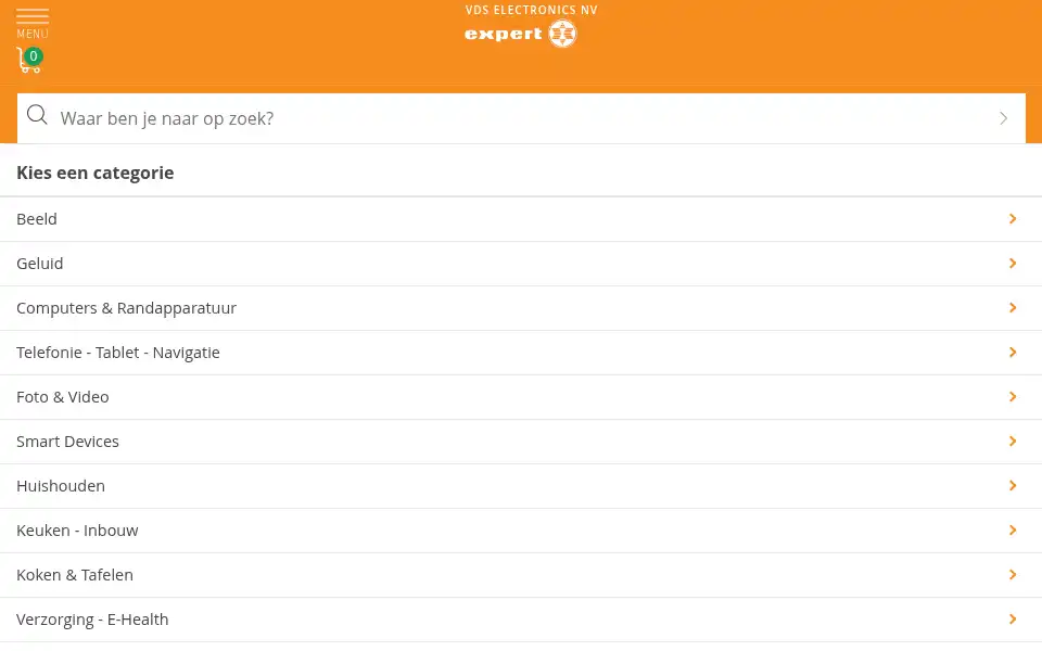 Screenshot of vdselectronics.be
