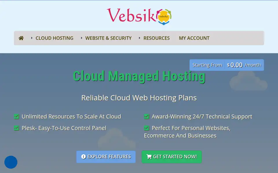 Screenshot of vebsiko.net