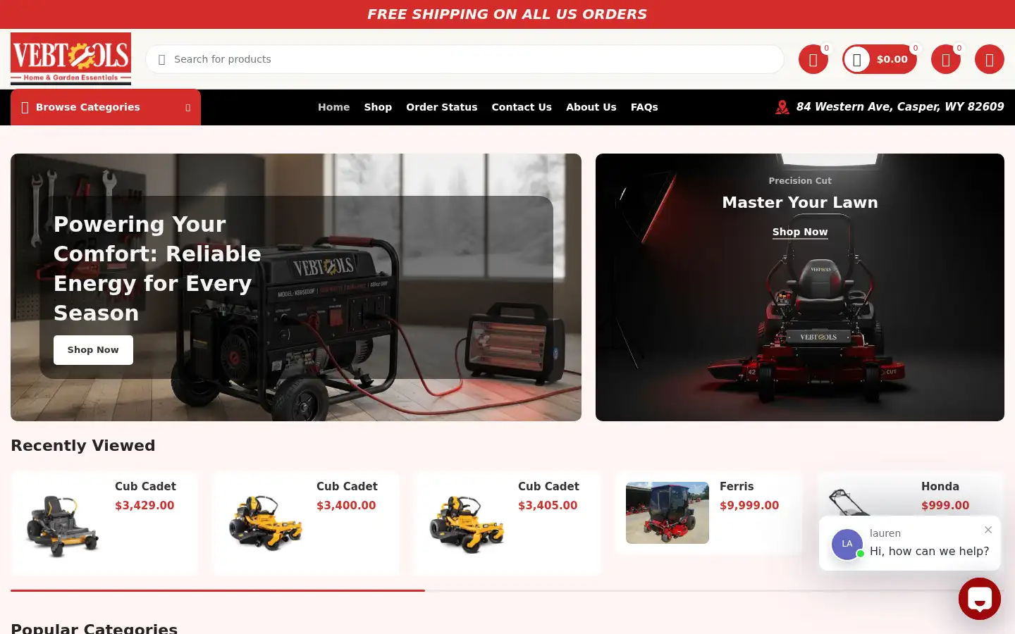 Screenshot of vebtools.com