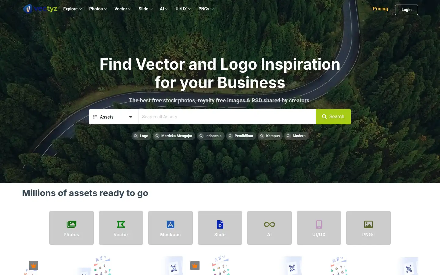 Screenshot of vectyz.com