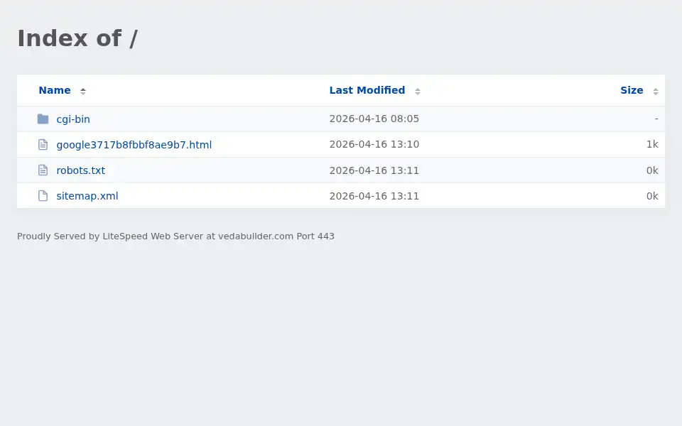 Screenshot of vedabuilder.com