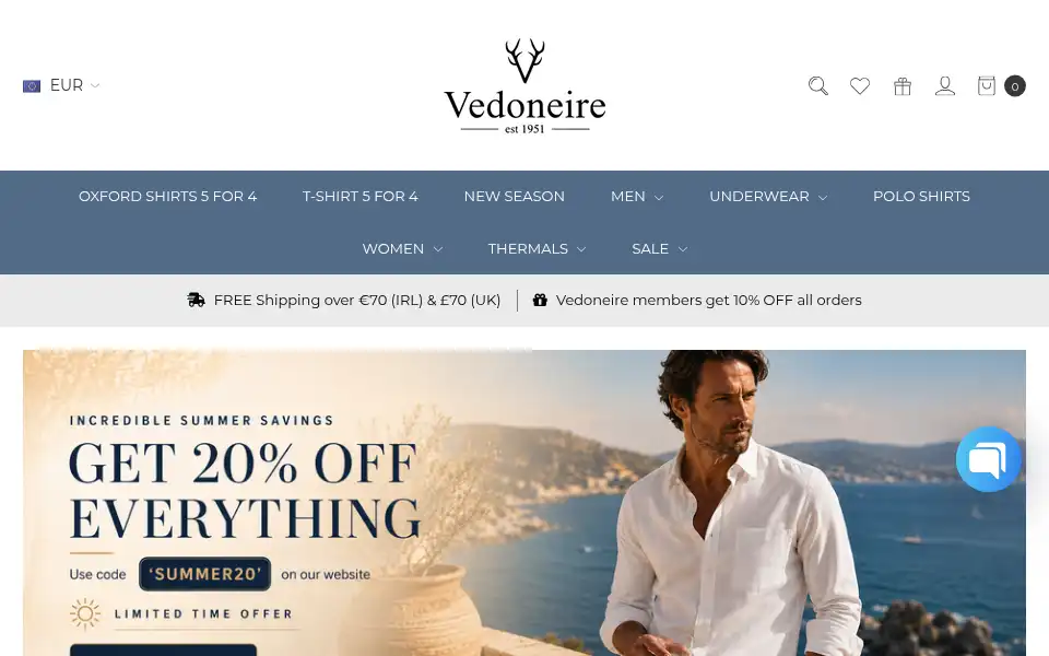 Screenshot of vedoneire.com