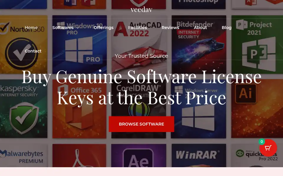Screenshot of veedav.com