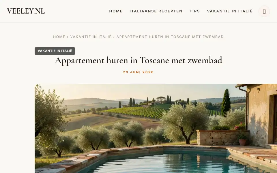 Screenshot of veeley.nl