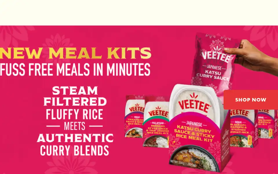 Screenshot of veetee.com