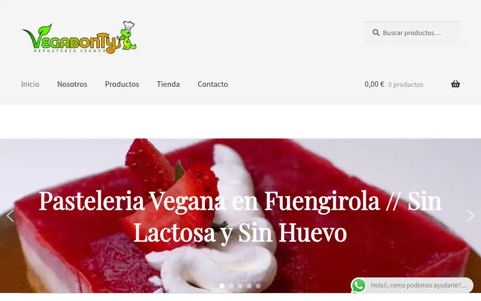 Screenshot of vegabonty.com