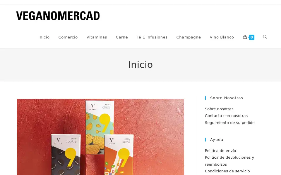 Screenshot of veganomercado.com