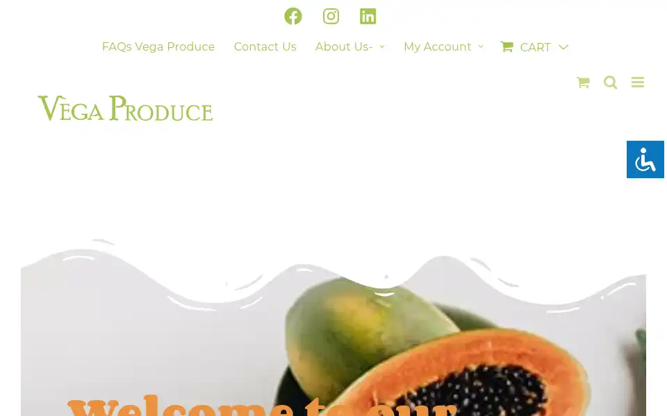 Screenshot of vegaproduce.com