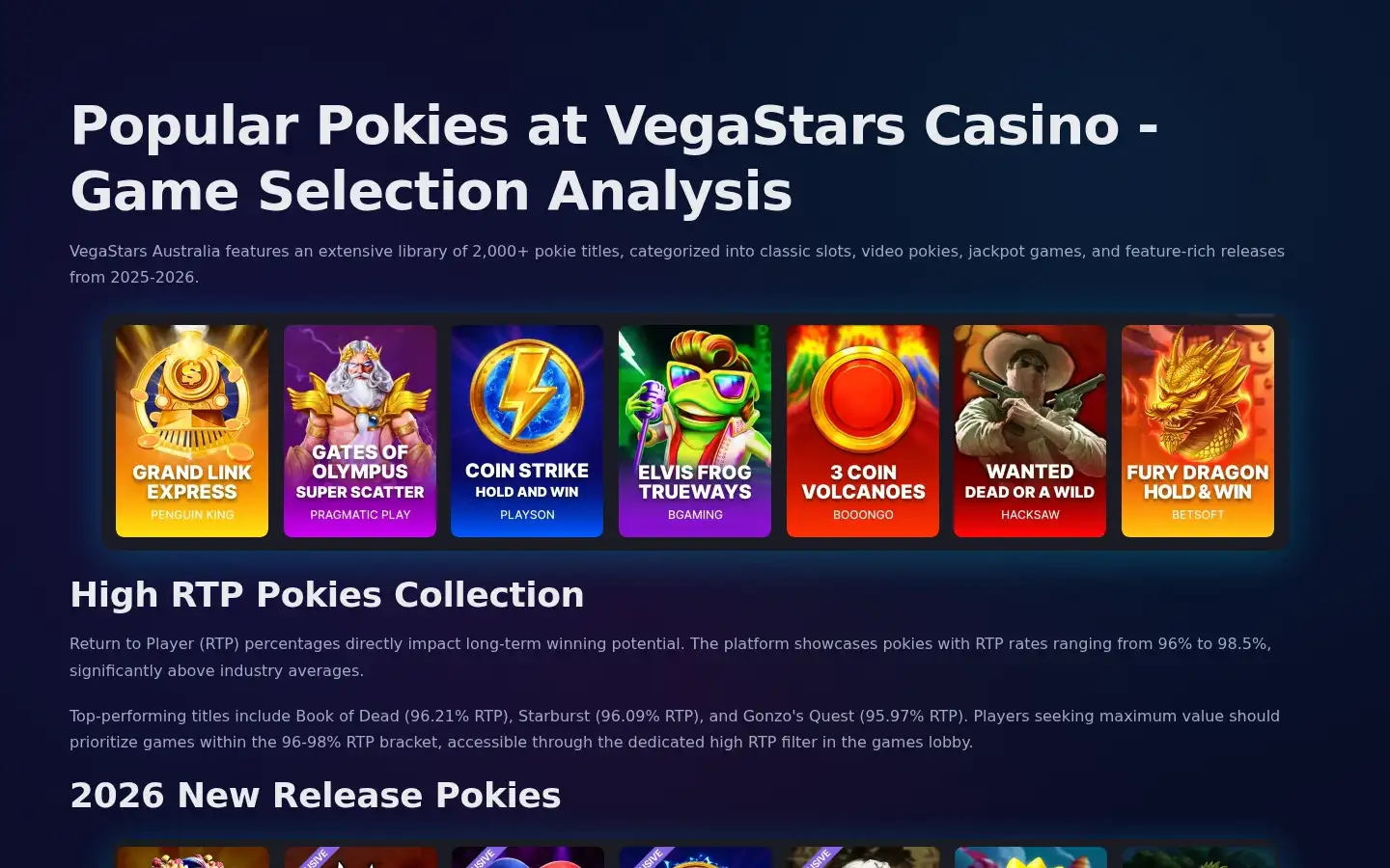 Screenshot of vegastars-au.net